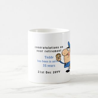 Funny Police Officers Retirement Mug Personalized