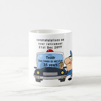 Funny Police Officers Retirement Mug Personalized