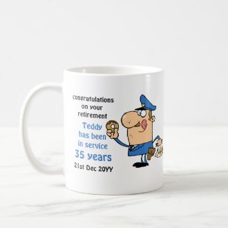 Funny Police Officers Retirement Mug Personalized