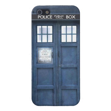 Funny Police Phone Box Cover For Iphone Se/5/5s