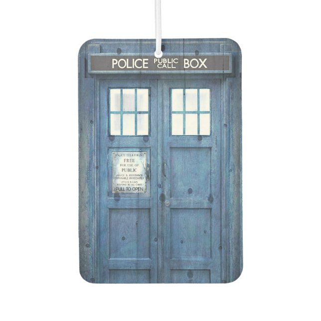 Funny Police phone Public Call Box Air Freshener (Front)