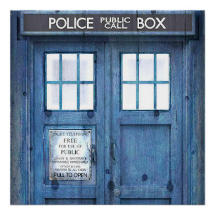 Funny Police phone Public Call Box Poster