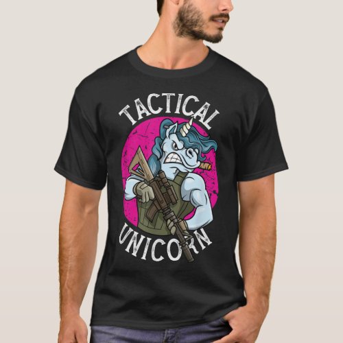 Funny Police Tactical Unicorn for Military Law Enf T_Shirt