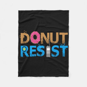 Funny Policeman Gifts Funny Police Officer Donut R Fleece Blanket