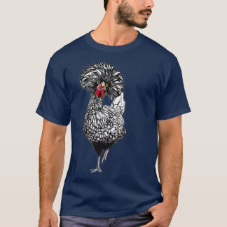 Funny Polish Chicken Backyard Chicken Coop Farm T-Shirt