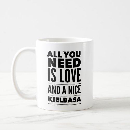 Funny Polish Gift Mug All You Need is Love Coffee Mug