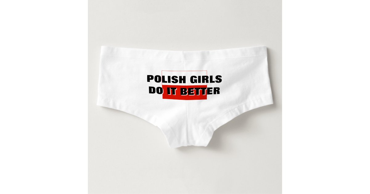 Funny polish girls do it better womens underwear