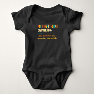Funny Polish Greyhound Vintage Retro Dog Mom Dad G Baby Bodysuit