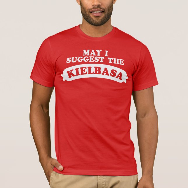 Funny Polish Kielbasa T-Shirt (Front)