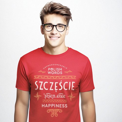 Funny Polish Language Gifts Happiness T_Shirt