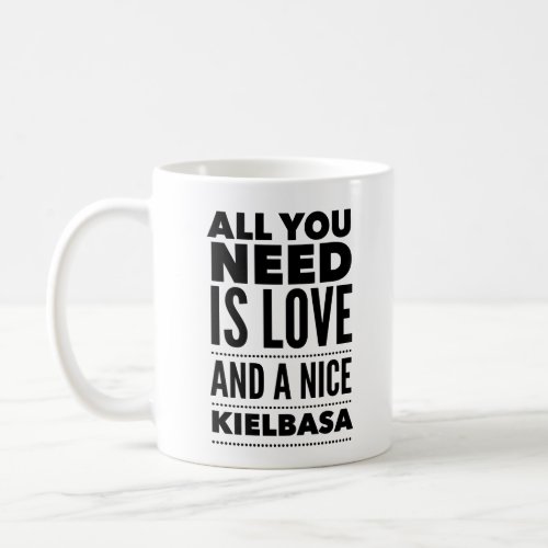 Funny Polish Love and a Nice Kielbasa Coffee Mug