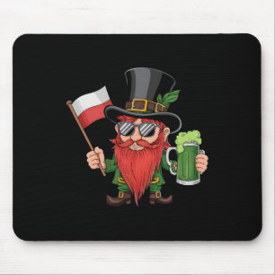 Funny Polish St. Patrick's Day Poland Flag Mouse Pad