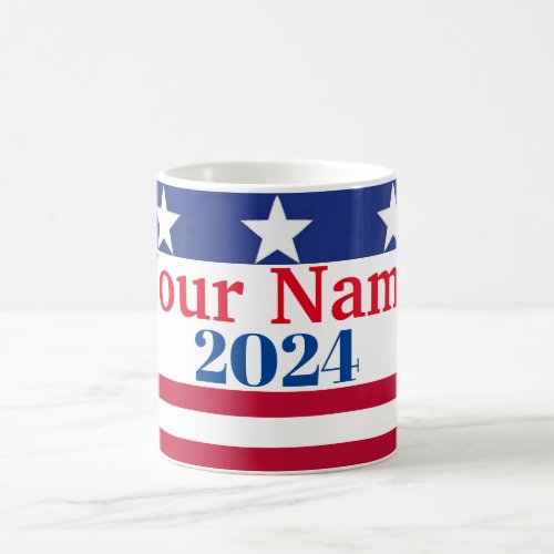 Funny Political 2024 American Flag Patriotic Coffee Mug