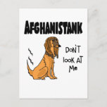 Funny Political Anti Joe Biden And Afghan Dog Pun Postcard at Zazzle
