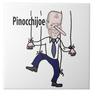 Funny political Anti Joe Biden Pun Ceramic Tile