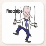 Funny Political Anti Joe Biden Pun Square Paper Coaster at Zazzle