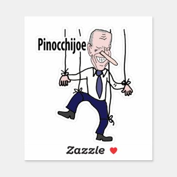 Funny Political Anti Joe Biden Pun Sticker by Politicalfolley at Zazzle