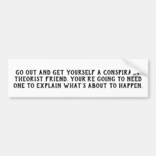 Funny Political Bumper Sticker