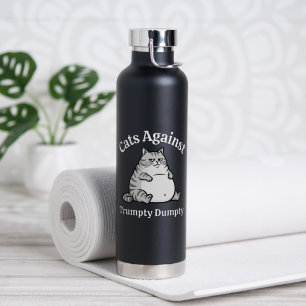 Funny Political Cat Anti-Trump Coffee Gift Dad Mom Water Bottle