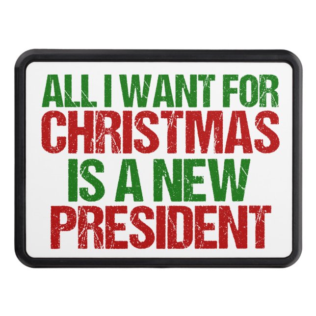 Funny Political Christmas Election Humor Hitch Cover (Front)