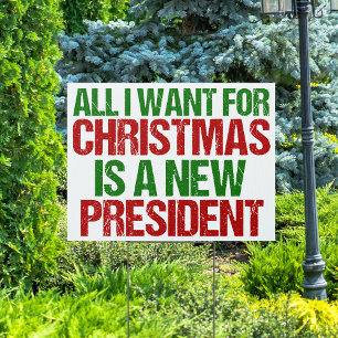 Funny Political Christmas Election Humor Sign