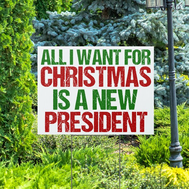 Funny Political Christmas Election Humor Sign (Creator Uploaded)