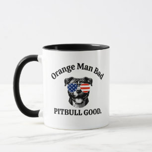 Funny Political Dog Mom Anti Trump Pitbull Dad Mug