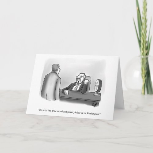 Funny Political Humor Blank Greeting Card