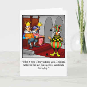 Funny Political Humor Greeting Card