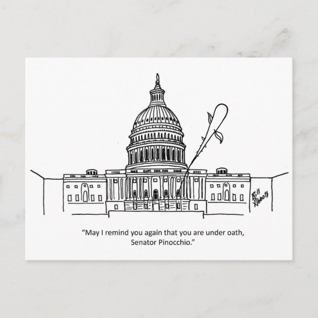 Funny Political Humor Postcard (Front)