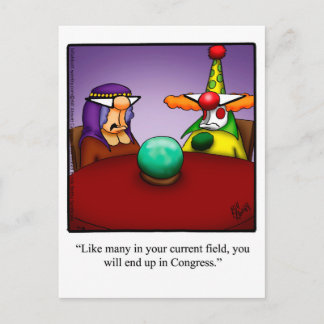 Funny Political Humor Postcard