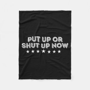 Funny Political Humor Sarcastic Quote Bold Fleece Blanket