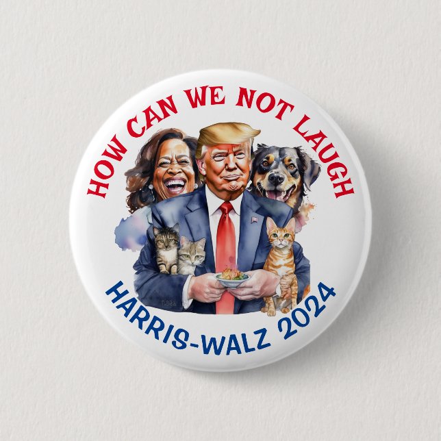 Funny Political Humor | Vote for Kamala Button (Front)