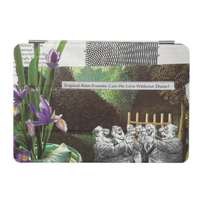 Funny Political Joke Forest Climate Change Satire iPad Mini Cover (Horizontal)