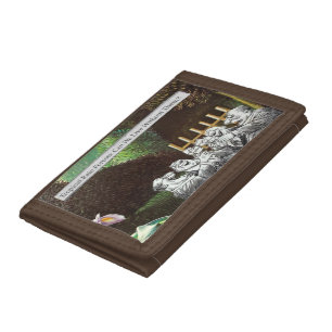 Funny Political Joke Forest Climate Change Satire Trifold Wallet