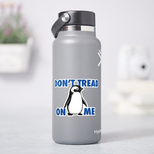 Funny Political Meme Penguin Tariff Sticker (HydroFlask)