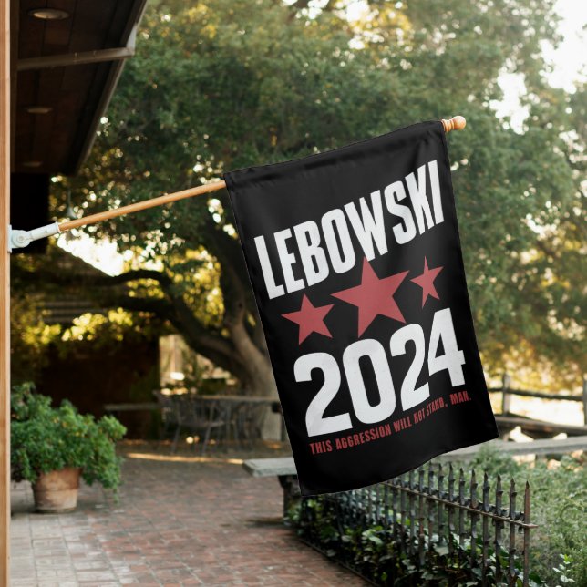 Funny Political Name Lebowski Political Election  House Flag (In SItu)