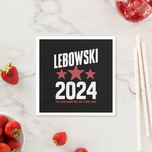 Funny Political Name Lebowski Political Election  Napkins (Insitu)