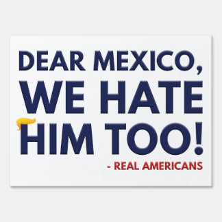 Funny Political Protest 50501 Mexico Democrats Sign