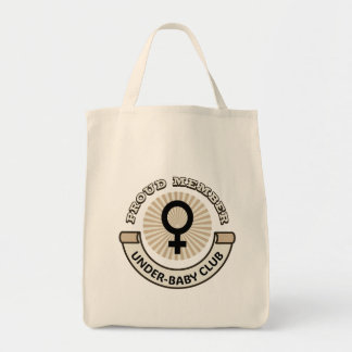 Funny Political "Proud Member Under-Baby Club" Tote Bag