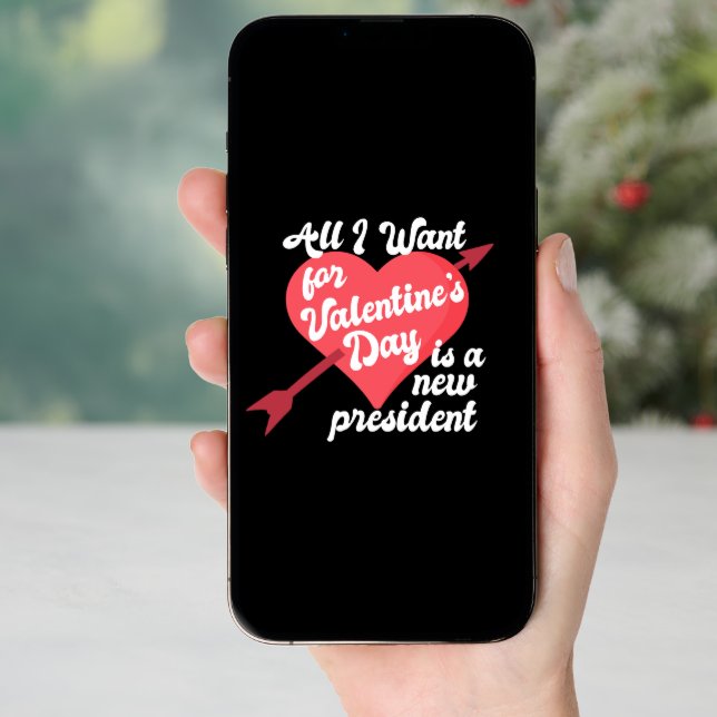 Funny Political Valentine's Day Anti Trump Holiday Card (Front Digital)
