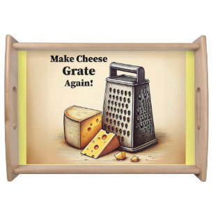 Funny Political Yellow Serving Tray