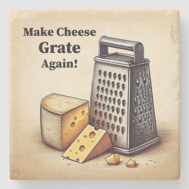 Funny Political Yellow Stone Coaster (Front)