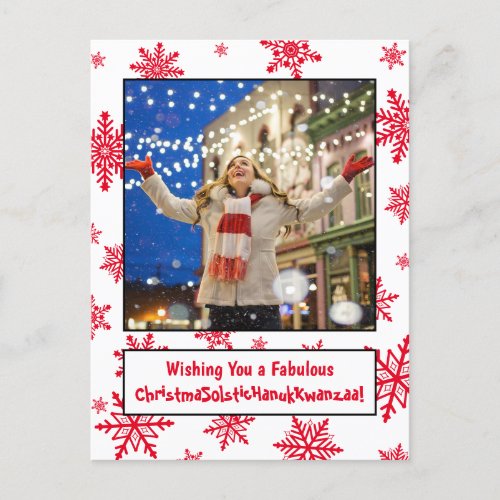 Funny Politically Correct All Inclusive Seasonal Holiday Postcard