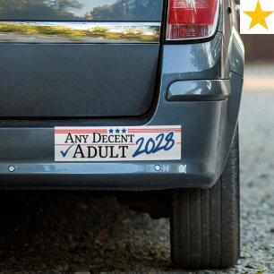 Funny Politics Election 2028 Political Joke Bumper Sticker