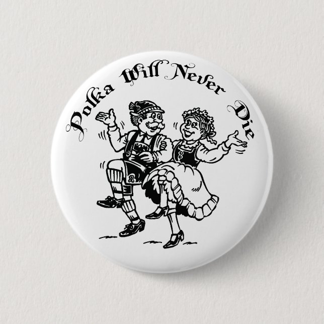 Funny Polka Button (Front)