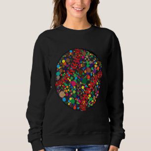 Funny Polka Dot Baseball Lover Player Internationa Sweatshirt