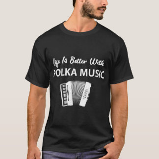 Funny Polka Music Accordion Polka Dancing T-Shirt