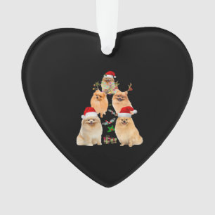Funny Pomeranian Christmas Tree Decor Ornament Cos