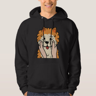 Funny Pomeranian Chubby Cheeks Hoodie
